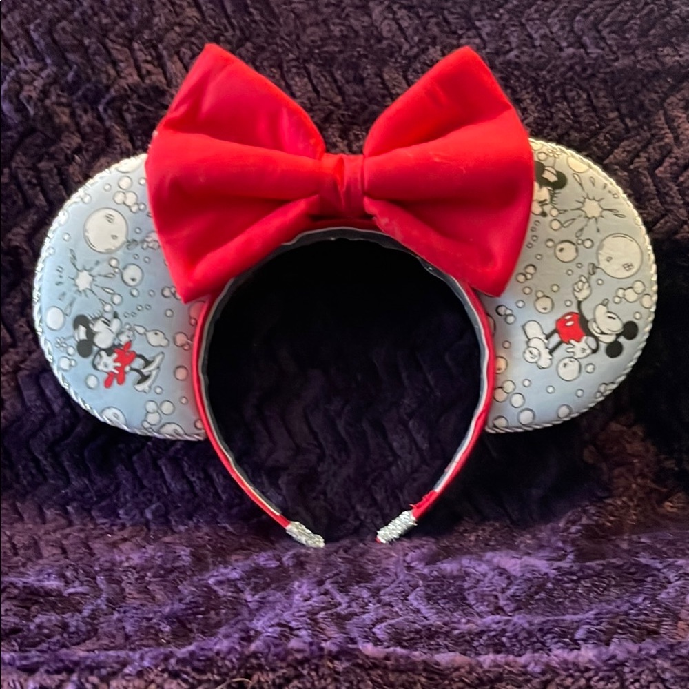 Custom handmade Mouse Ears with Red Bow